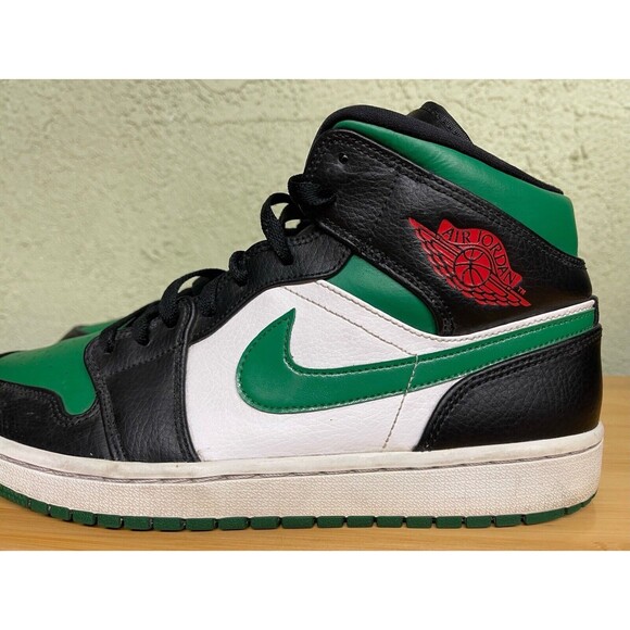 Nike Air Jordan 1 Mid Pine 554724-067‎ Green/Black/White Men’s 10 main image 6